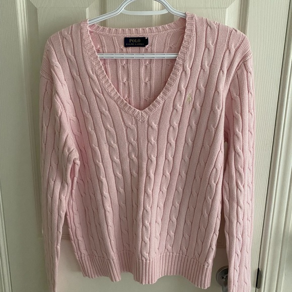 Ralph Lauren Sweaters - Ralph Lauren Cable-Knit V-Neck Sweater